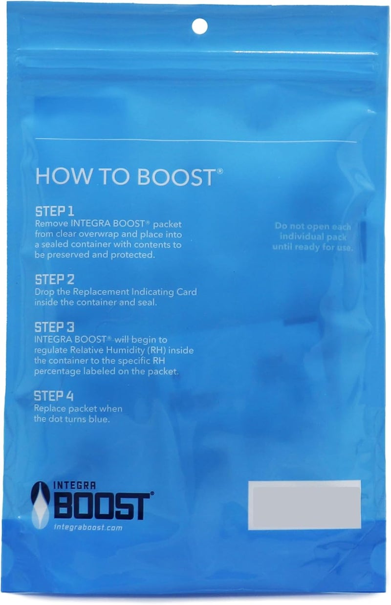 Integra Boost - 62% RH Level - 67 Gram Size - Two-Way Humidity Control Pack - Incl. Replacement Indicator Cards - Food Storage & Herbs Moisture Balancer For Up to 1 LB (Pack of 6) - Image 4